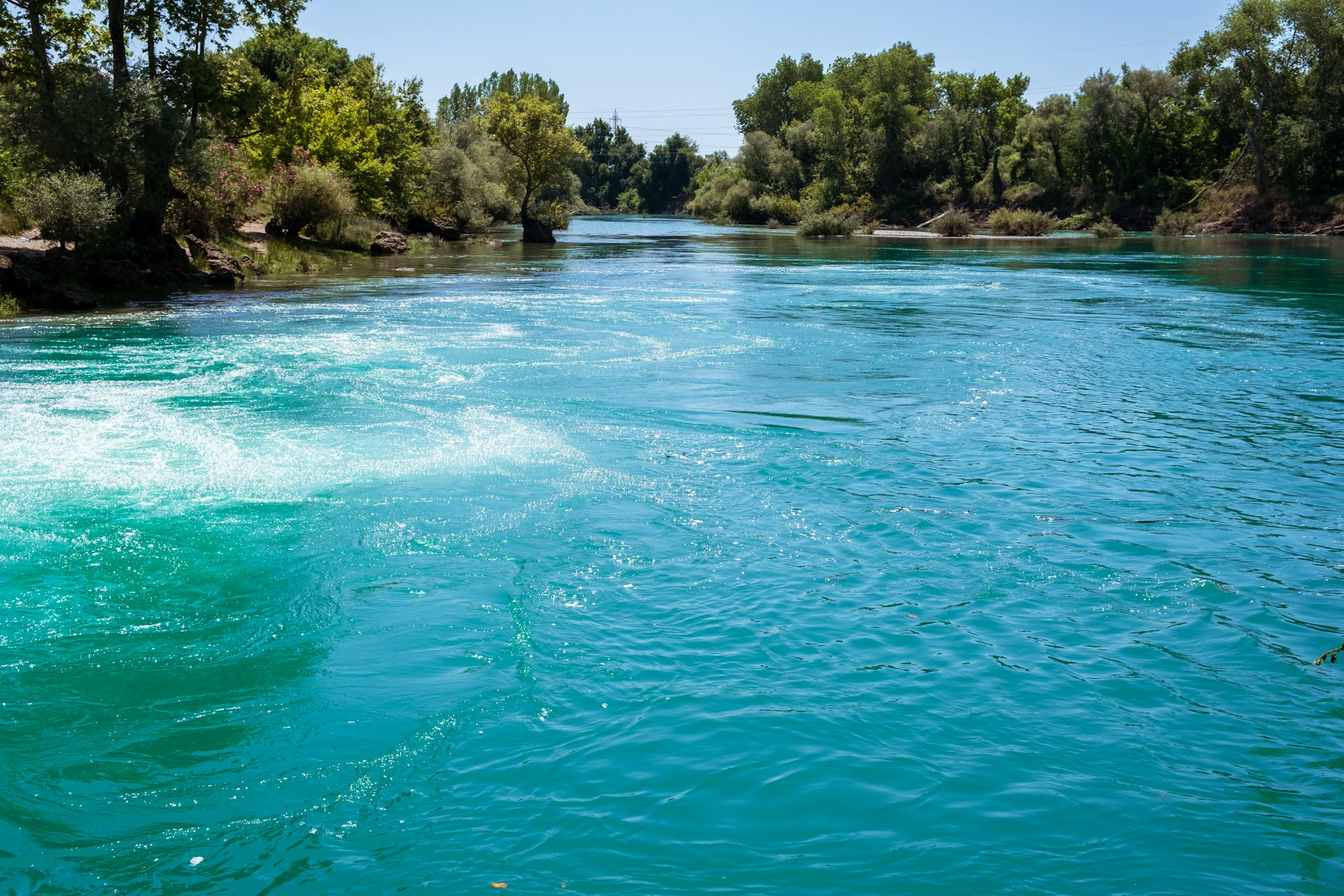 Manavgat waterfall Manavgat River is near the city of Side